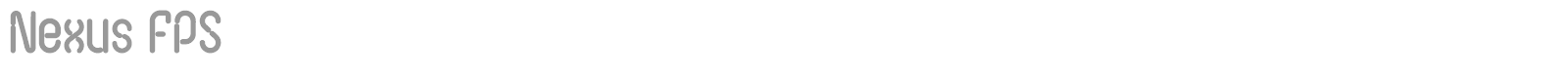 Nexus FPS font preview